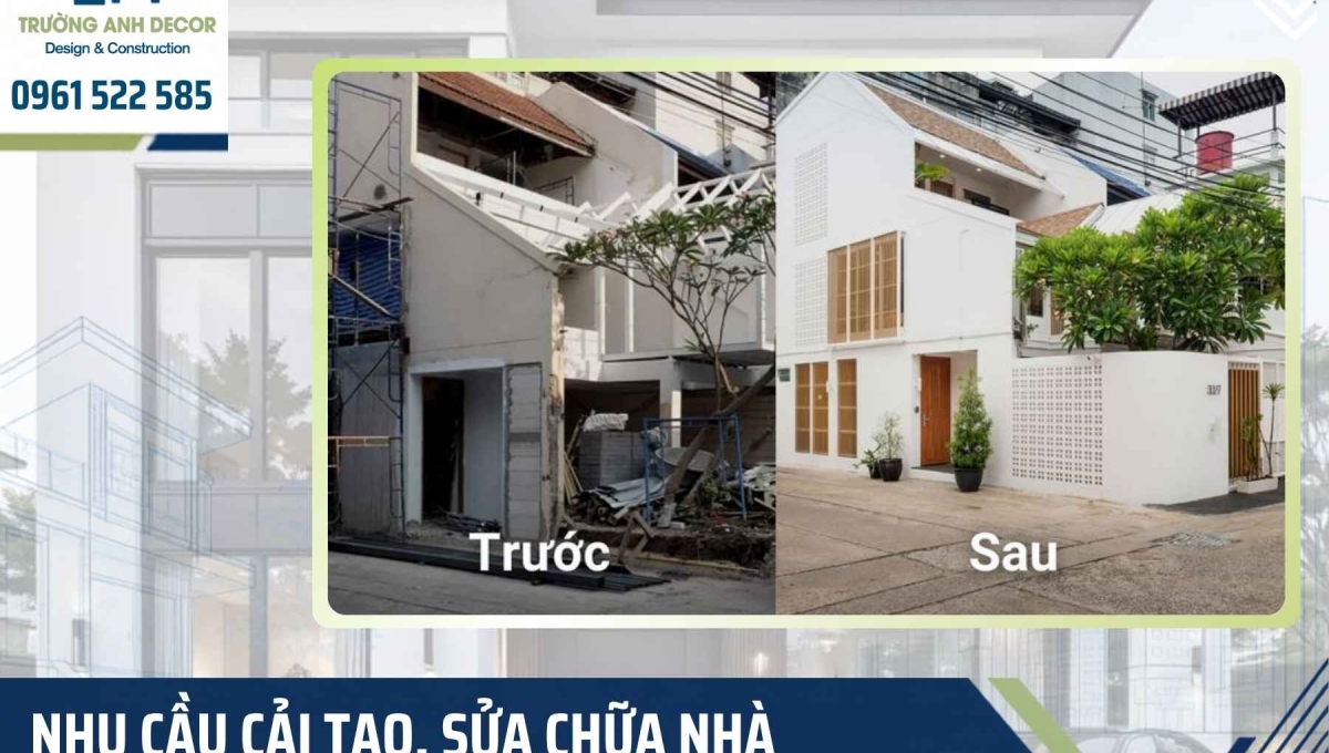 Cải tạo nhà, sửa chữa nhà trọn gói TP.HCM 