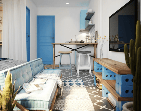 Thiết Kế Nội Thất Căn Hộ 65m2
