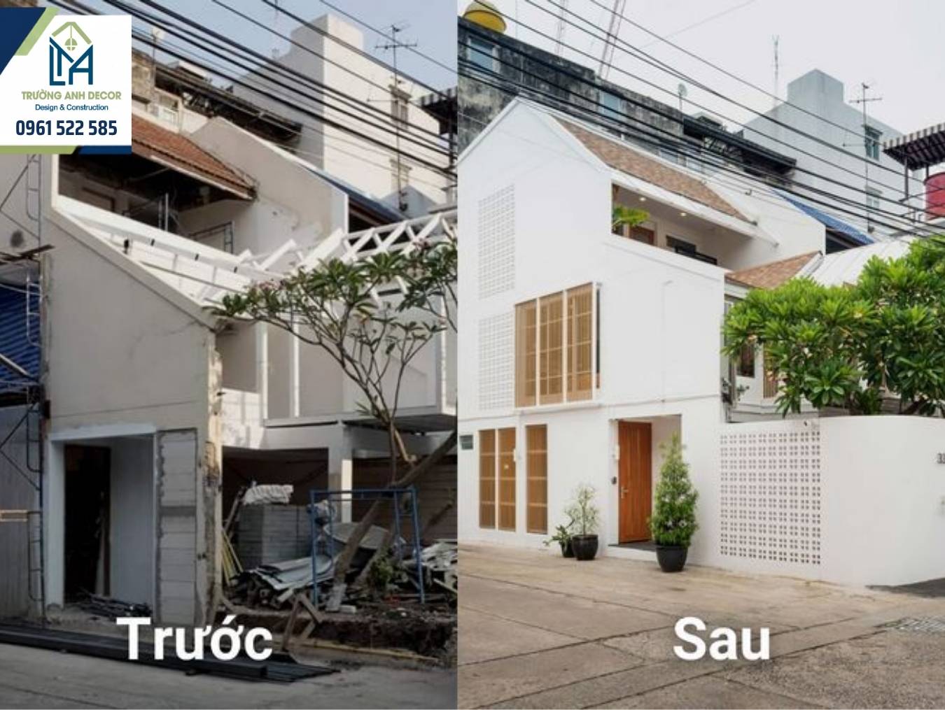 Phần cơi nới tầng trên của nhà phố bị đình chỉ thi công do cải tạo không phép