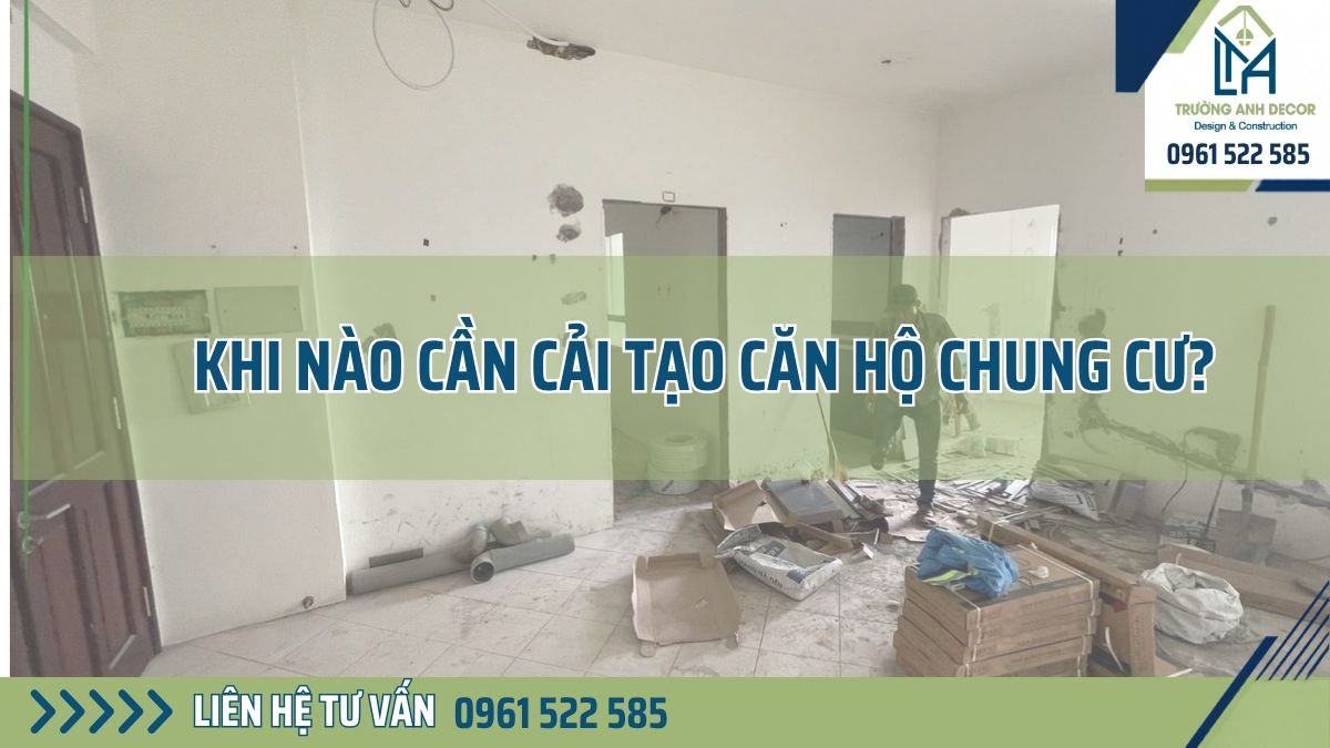 Hiện trạng căn hộ chung cư cũ trước khi cải tạo