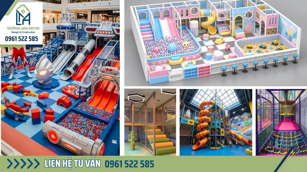 Quy trình thiết kế thi công khu vui chơi trẻ em trong nhà 6 bước