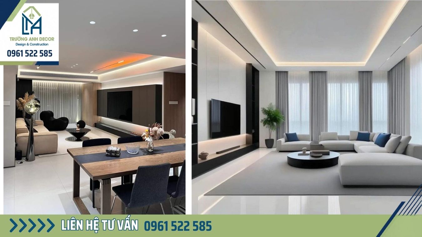Thiết kế nội thất phòng khách cho gia chủ ở Bình Dương