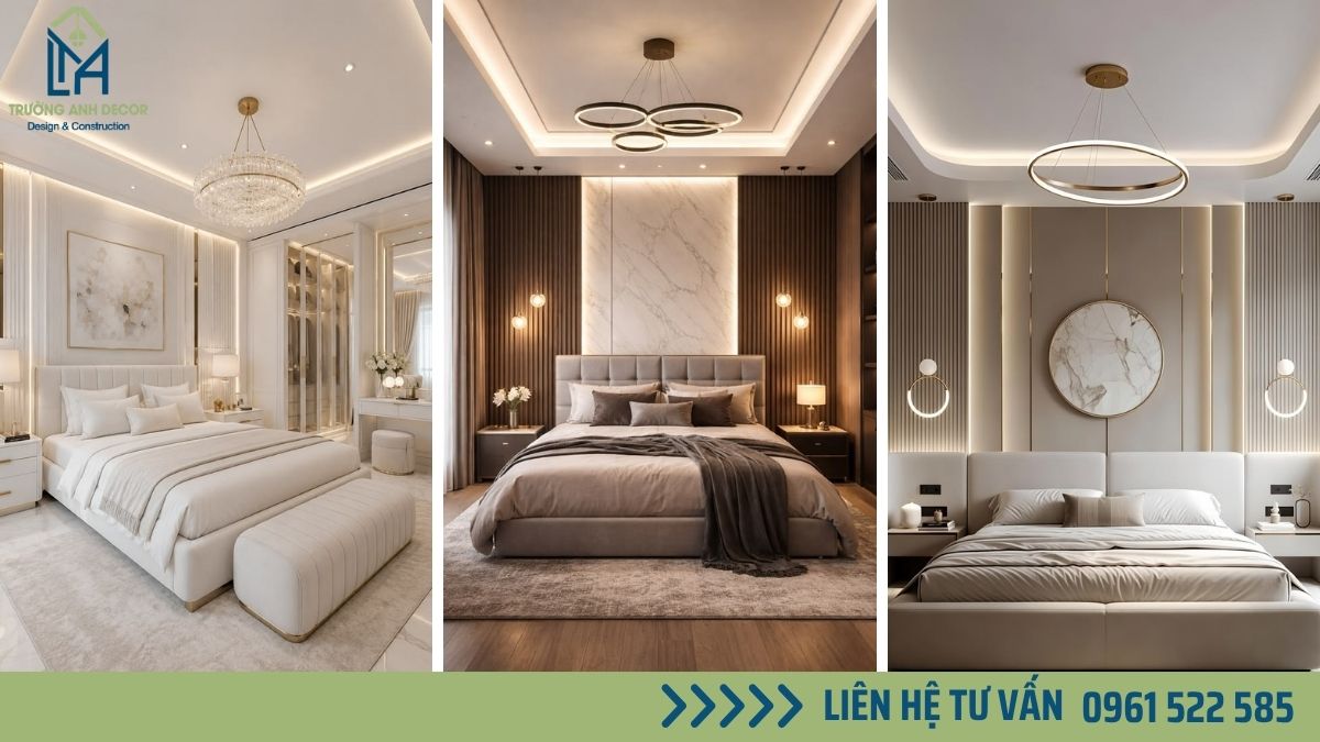 Mẫu phòng ngủ Tân Cổ Điển trong thiết kế nội thất phòng ngủ