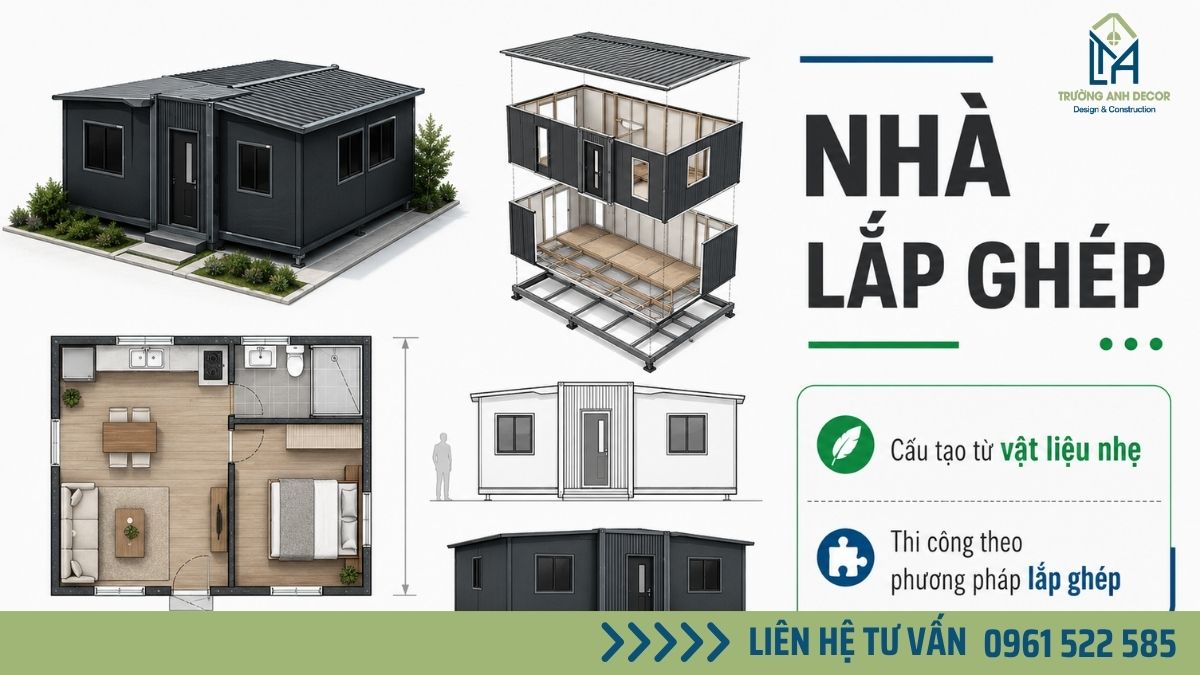 Thi công nhà lắp ghép khung thép tiền chế trên nền đất vườn