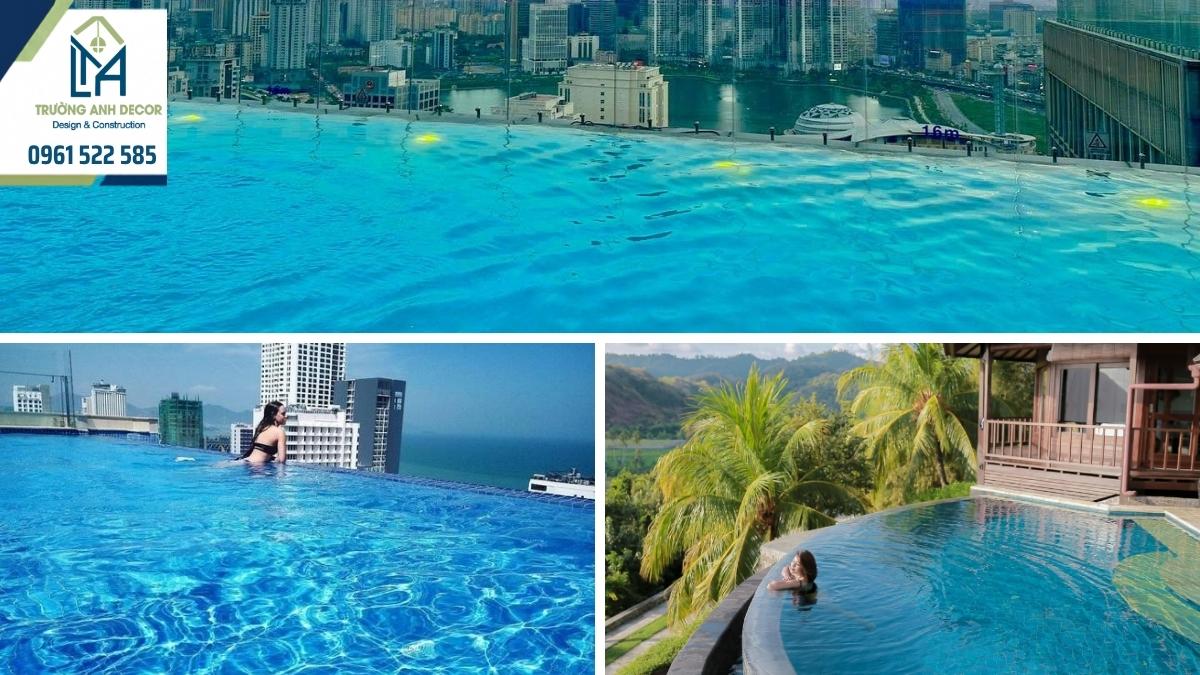 Ưu điểm của bể bơi vô cực trên sân thượng nhà phố tại TP.HCM