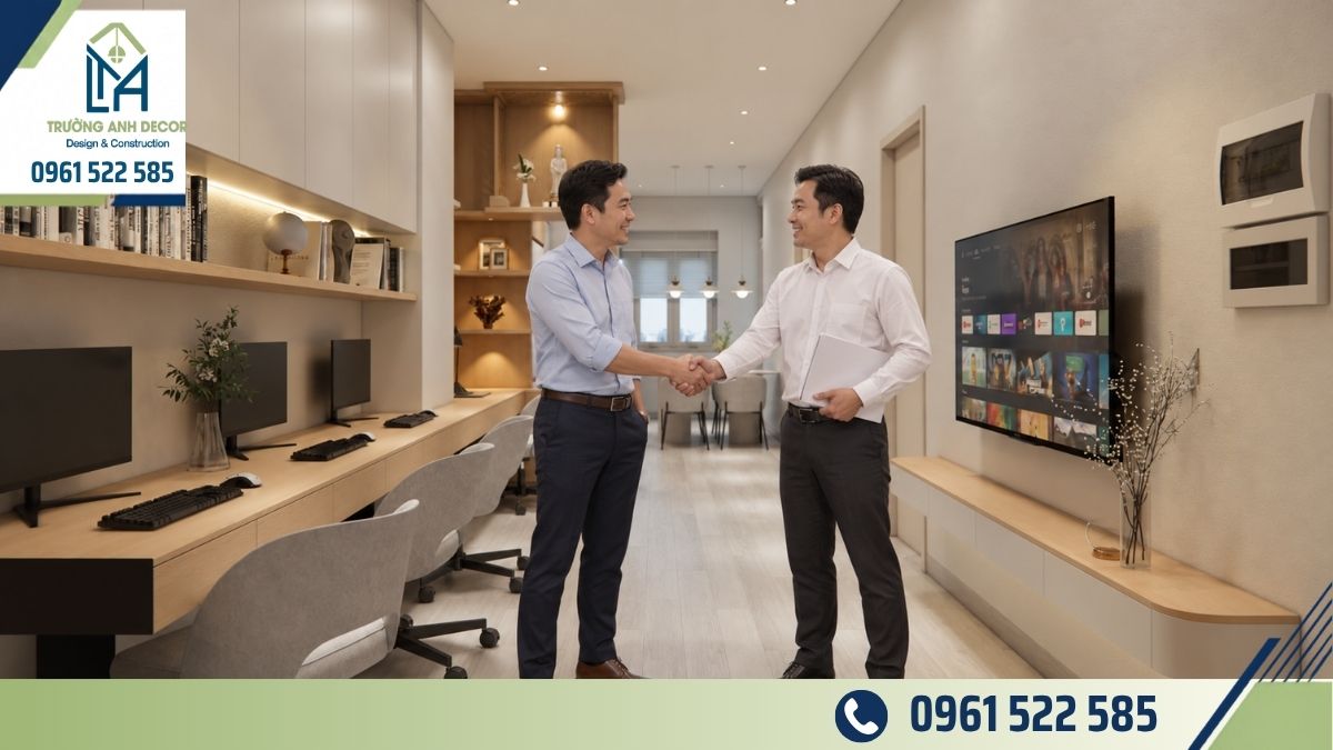 Quy trình thi công thiết kế nội thất trọn gói nhà ở phường Vườn Lài