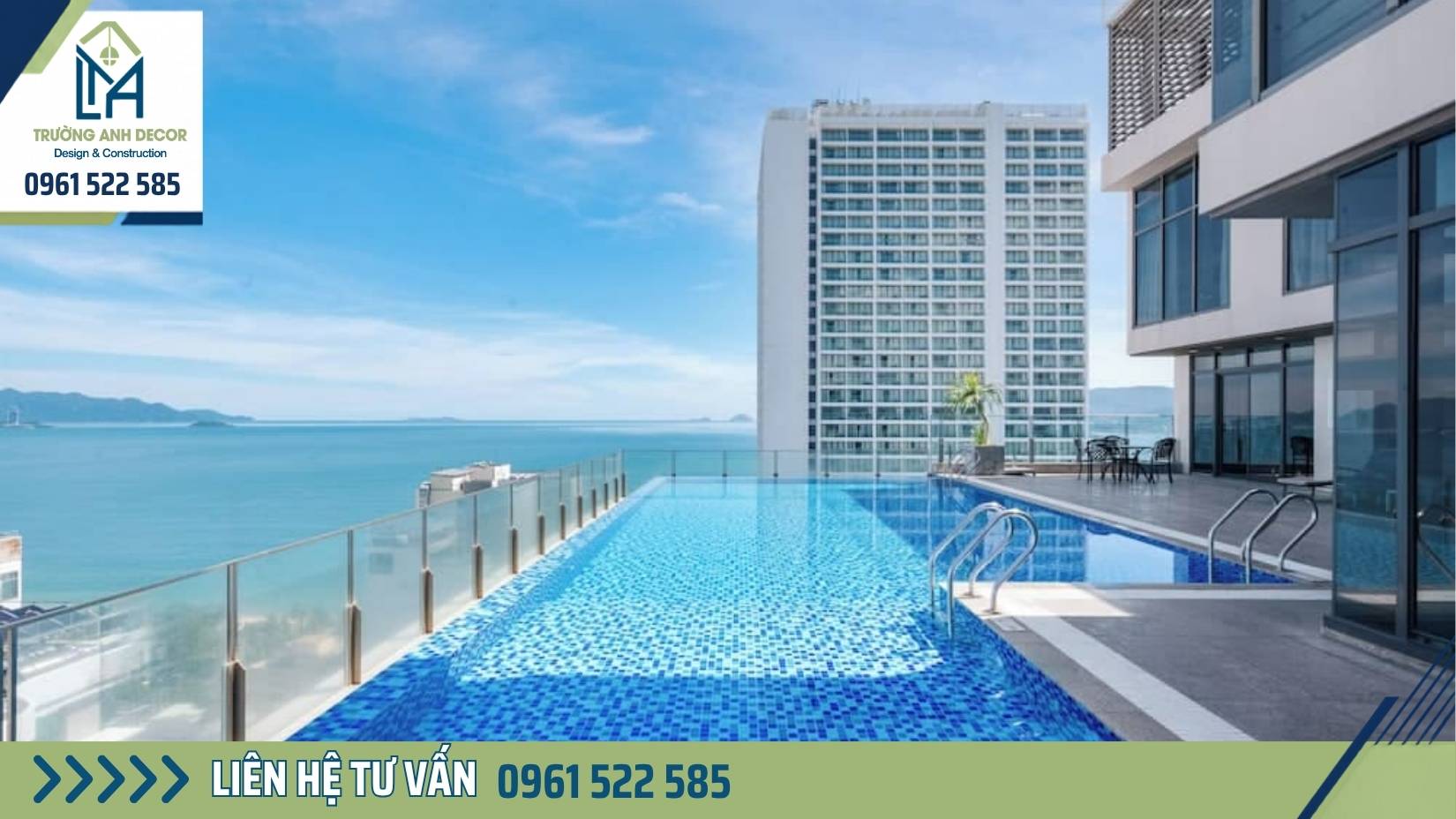 Đơn vị thi công bể bơi trên sân thượng uy tín, chuyên nghiệp TP.HCM