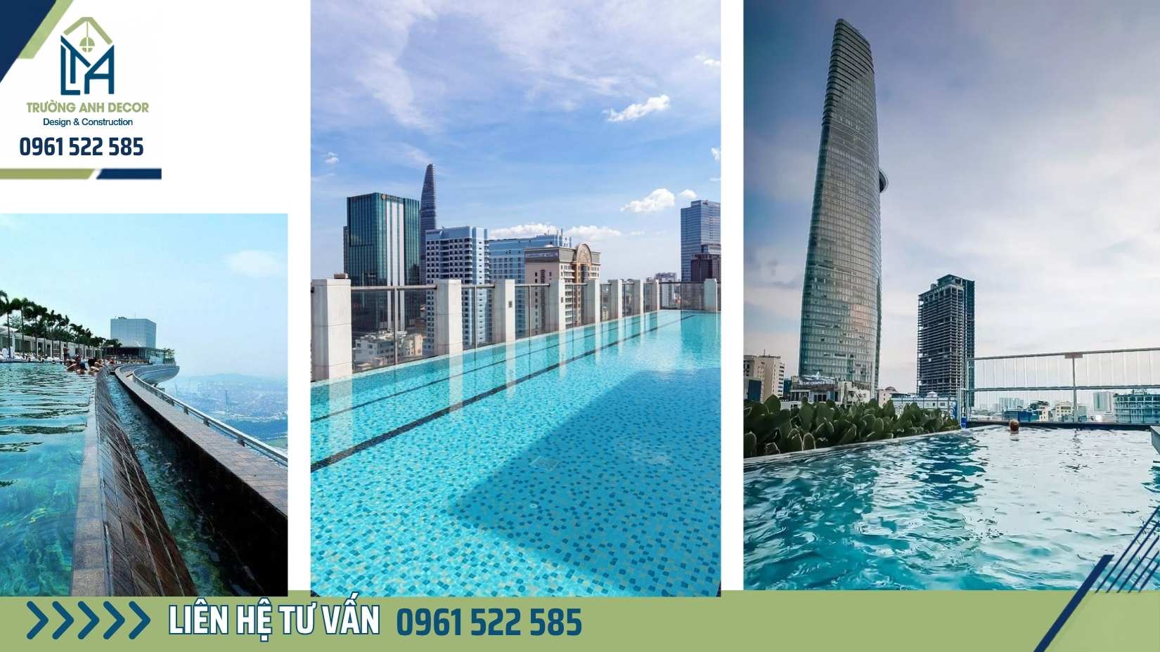 Những lưu ý quan trọng để thi công bể bơi trên sân thượng