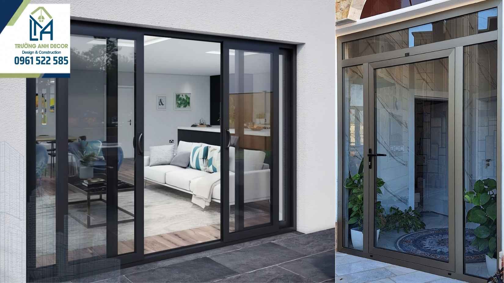 Các loại cửa kính cường lực được đặt nhiều tại Phường Sài Gòn gồm cửa mở quay, cửa lùa và cửa xếp trượt