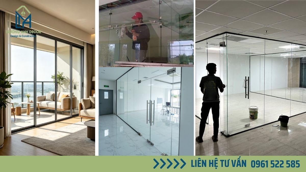 Nhà thầu thi công cửa kính cường lực phường Sài Gòn TP.HCM