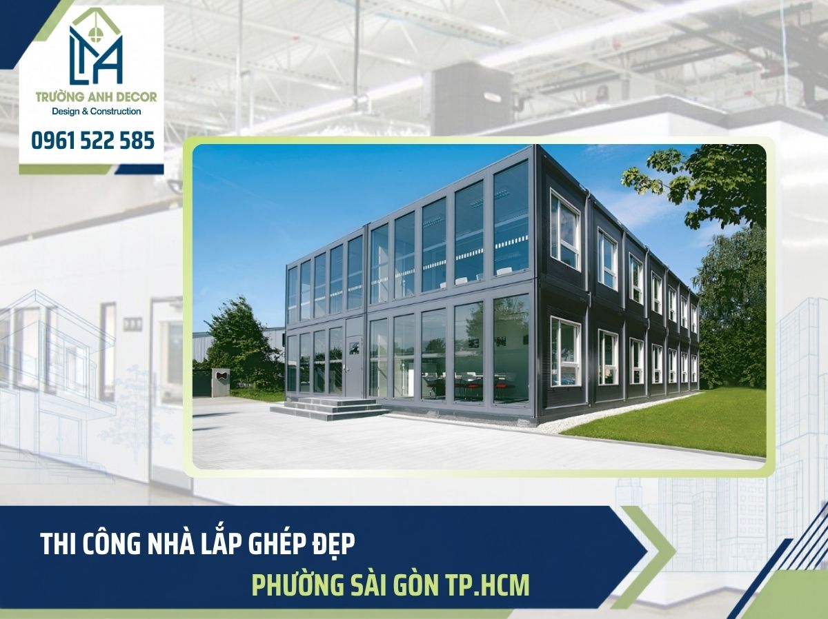 Đặc điểm nhà lắp ghép khu vực phường Sài Gòn dùng khung thép nhẹ
