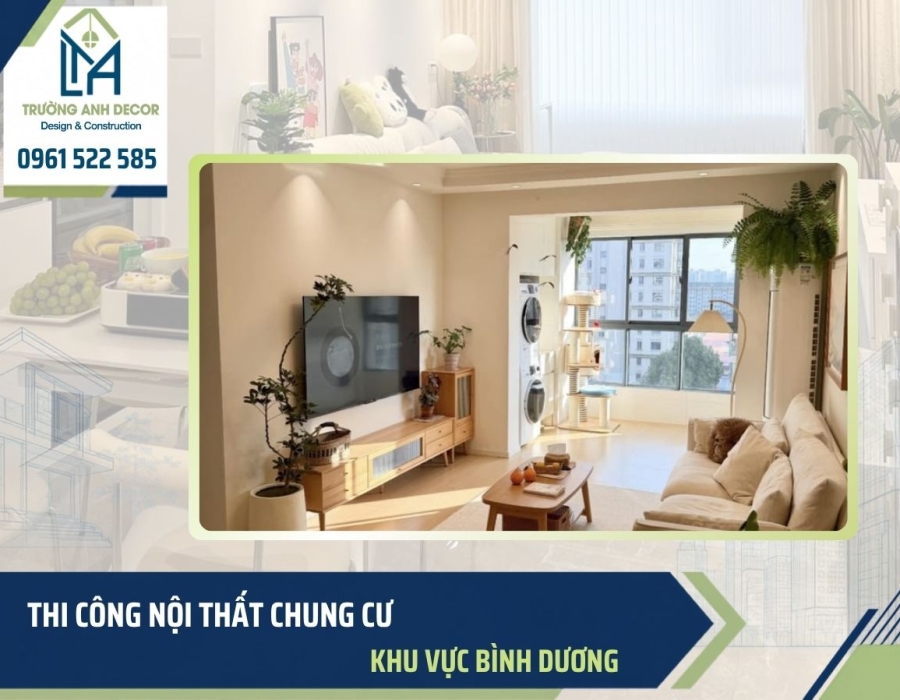 Thi công nội thất chung cư tại Bình Dương
