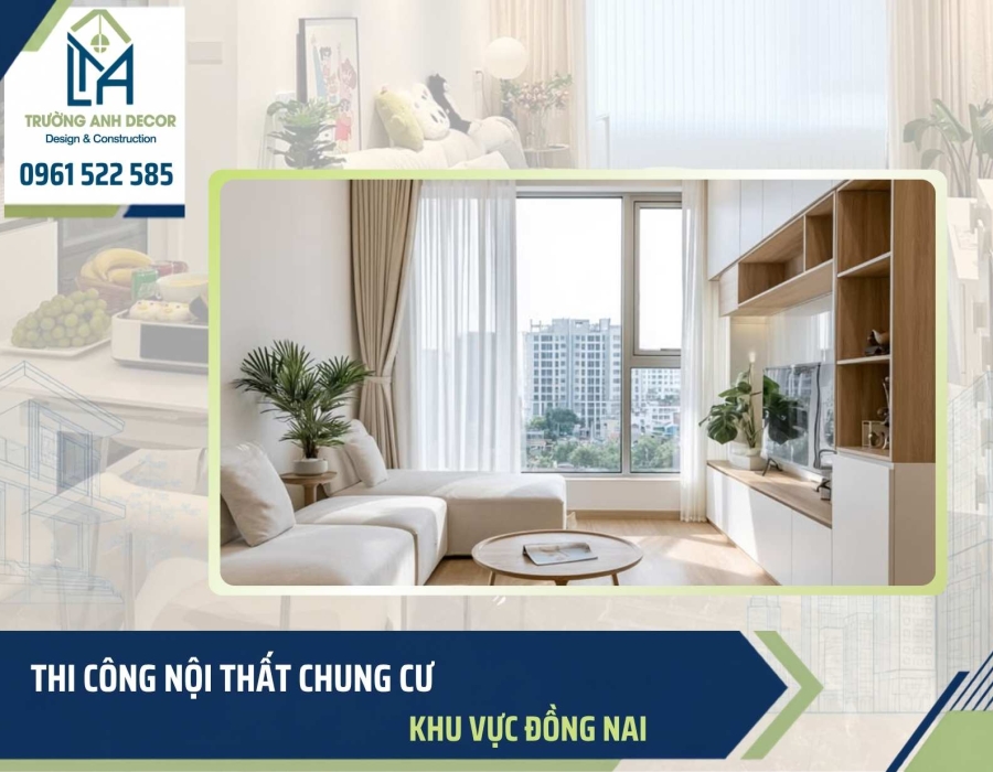 Thi công nội thất chung cư tại Đồng Nai